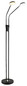 Preview: Globo LED Stehleuchte Silvio 2-flammig 2x 6,5W dimmbar CCT warm-/neutralweiss Schwarz matt Metall 173cm