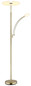 Preview: Globo LED Deckenfluter Tirana 40W dimmbar CCT warm-/neutral-/tageslichtweiss Messingfarben matt Metall 183cm