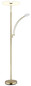 Preview: Globo LED Deckenfluter Tirana 40W dimmbar CCT warm-/neutral-/tageslichtweiss Messingfarben matt Metall 183cm