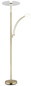 Preview: Globo LED Deckenfluter Tirana 40W dimmbar CCT warm-/neutral-/tageslichtweiss Messingfarben matt Metall 183cm