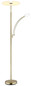 Preview: Globo LED Deckenfluter Tirana 40W dimmbar CCT warm-/neutral-/tageslichtweiss Messingfarben matt Metall 183cm