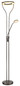 Preview: Globo LED Deckenfluter Ebro 20W warmweiss Kaffeefarben matt Metall Glas 194cm