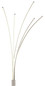 Preview: Globo LED Stehleuchte Bizzy 36W dimmbar warmweiss Sandfarben matt Metall Aluminium 187cm