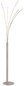 Preview: Globo LED Stehleuchte Bizzy 36W dimmbar warmweiss Sandfarben matt Metall Aluminium 187cm