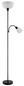 Preview: Globo Stehleuchte Hinton E27 + E14 Schwarz matt Metall 179cm