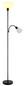 Preview: Globo Stehleuchte Hinton E27 + E14 Schwarz matt Metall 179cm