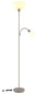 Preview: Globo Stehleuchte Hinton E27 + E14 Sandfarben matt Metall 179cm