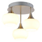 Preview: Globo LED Deckenleuchte Lui 24W warmweiss Nickel matt Metall Glas Ø35cm