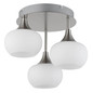 Preview: Globo LED Deckenleuchte Lui 24W warmweiss Nickel matt Metall Glas Ø35cm