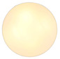 Preview: Globo Deckenleuchte Jule 4-flammig E27 Weiß matt beige Metall Leinen Ø58cm