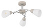 Preview: Globo Deckenleuchte Paula 3-flammig E14 Sandfarben matt Metall Glas Ø52cm