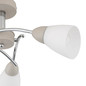 Preview: Globo Deckenleuchte Paula 3-flammig E14 Sandfarben matt Metall Glas Ø52cm