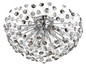Preview: Globo LED Deckenleuchte Katrina 6-flammig G9 LED 6x 3,5W warmweiss Verchromt rauchfarben Metall K9 Kristalle Ø60cm