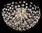 Preview: Globo LED Deckenleuchte Katrina 6-flammig G9 LED 6x 3,5W warmweiss Verchromt rauchfarben Metall K9 Kristalle Ø60cm