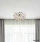 Preview: Globo LED Deckenleuchte Katrina 6-flammig G9 LED 6x 3,5W warmweiss Verchromt rauchfarben Metall K9 Kristalle Ø60cm