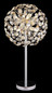 Preview: Globo LED Tischleuchte Katrina 8-flammig G9 LED 8x 3,5W warmweiss Verchromt rauchfarben Metall K9 Kristalle Ø35cm
