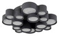 Preview: Globo LED Deckenleuchte Darla 28W warmweiss Anthrazit matt Metall Ø45cm