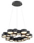 Preview: Globo LED Pendelleuchte Darla 36W warmweiss Anthrazit matt Metall Ø59cm
