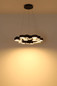 Preview: Globo LED Pendelleuchte Darla 36W warmweiss Anthrazit matt Metall Ø59cm