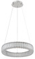 Preview: Globo LED Pendelleuchte Mucky 50W dimmbar Fernbedienung CCT warm-/tageslichtweiss Verchromt klar Metall K5 Kristalle Ø50cm