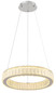 Preview: Globo LED Pendelleuchte Mucky 50W dimmbar Fernbedienung CCT warm-/tageslichtweiss Verchromt klar Metall K5 Kristalle Ø50cm