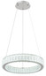 Preview: Globo LED Pendelleuchte Mucky 50W dimmbar Fernbedienung CCT warm-/tageslichtweiss Verchromt klar Metall K5 Kristalle Ø50cm