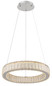 Preview: Globo LED Pendelleuchte Mucky 50W dimmbar Fernbedienung CCT warm-/tageslichtweiss Verchromt klar Metall K5 Kristalle Ø50cm