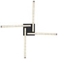 Preview: Globo LED Deckenleuchte Jules 24W CCT warm-/neutral-/tageslichtweiss Schwarz matt Metall 69x69cm