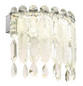 Preview: Globo LED Wandleuchte Klunka 12W dimmbar CCT warm-/neutral-/tageslichtweiss Verchromt klar Metall K5 Kristalle 28x24,5cm