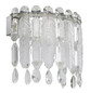 Preview: Globo LED Wandleuchte Klunka 12W dimmbar CCT warm-/neutral-/tageslichtweiss Verchromt klar Metall K5 Kristalle 28x24,5cm