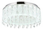 Preview: Globo LED Deckenleuchte Klunka 58W dimmbar Fernbedienung CCT warm-/tageslichtweiss Verchromt klar Metall K5 Kristalle Ø58,5cm