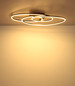 Preview: Globo LED Deckenleuchte Spira 24W warmweiss Schwarz matt Metall 68x25cm