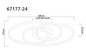 Preview: Globo LED Deckenleuchte Spira 24W warmweiss Schwarz matt Metall 68x25cm
