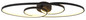 Preview: Globo LED Deckenleuchte Spira 40W warmweiss Schwarz matt Metall Aluminium 85x30cm