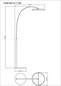 Preview: Globo LED Stehleuchte Della 24W dimmbar CCT warm-/neutral-/tageslichtweiss Schwarz matt grau dunkel Metall Aluminium 190cm
