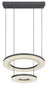 Preview: Globo LED Pendelleuchte Blasius 50W dimmbar Fernbedienung CCT warm-/tageslichtweiss Schwarz Metall Ø50cm