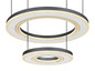Preview: Globo LED Pendelleuchte Blasius 50W dimmbar Fernbedienung CCT warm-/tageslichtweiss Schwarz Metall Ø50cm