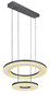 Preview: Globo LED Pendelleuchte Blasius 50W dimmbar Fernbedienung CCT warm-/tageslichtweiss Schwarz Metall Ø50cm
