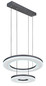 Preview: Globo LED Pendelleuchte Blasius 50W dimmbar Fernbedienung CCT warm-/tageslichtweiss Schwarz Metall Ø50cm