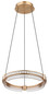 Preview: Globo LED Pendelleuchte Blondie 36W dimmbar Fernbedienung CCT warm-/tageslichtweiss Goldfarben klar Metall K5 Kristalle Ø40cm