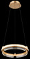 Preview: Globo LED Pendelleuchte Blondie 36W dimmbar Fernbedienung CCT warm-/tageslichtweiss Goldfarben klar Metall K5 Kristalle Ø40cm