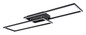 Preview: Globo LED Deckenleuchte Tatjana 36W CCT warm-/neutral-/tageslichtweiss Schwarz matt Metall 101x29cm