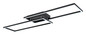 Preview: Globo LED Deckenleuchte Tatjana 36W CCT warm-/neutral-/tageslichtweiss Schwarz matt Metall 101x29cm