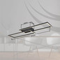Preview: Globo LED Deckenleuchte Tatjana 36W CCT warm-/neutral-/tageslichtweiss Schwarz matt Metall 101x29cm