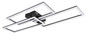 Preview: Globo LED Deckenleuchte Tiny 58W dimmbar Fernbedienung CCT warm-/tageslichtweiss Schwarz matt Metall 90x40cm