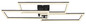 Preview: Globo LED Deckenleuchte Tiny 58W dimmbar Fernbedienung CCT warm-/tageslichtweiss Schwarz matt Metall 90x40cm