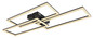 Preview: Globo LED Deckenleuchte Tiny 58W dimmbar Fernbedienung CCT warm-/tageslichtweiss Schwarz matt Metall 90x40cm