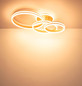 Preview: Globo LED Deckenleuchte Rubio 72W warmweiss Sandfarben matt Metall 79,5x50cm