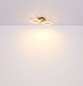 Preview: Globo LED Deckenleuchte Kerry 18W warmweiss Schwarz matt Metall 46x22,5cm