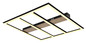 Preview: Globo LED Deckenleuchte Froomy 48W warmweiss Schwarz matt Metall 60x60cm